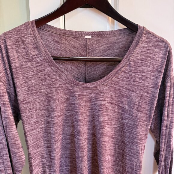 Lululemon Meant To Move Long Sleeve - Heathered Foxglove - Size 6 - Picture 6 of 7